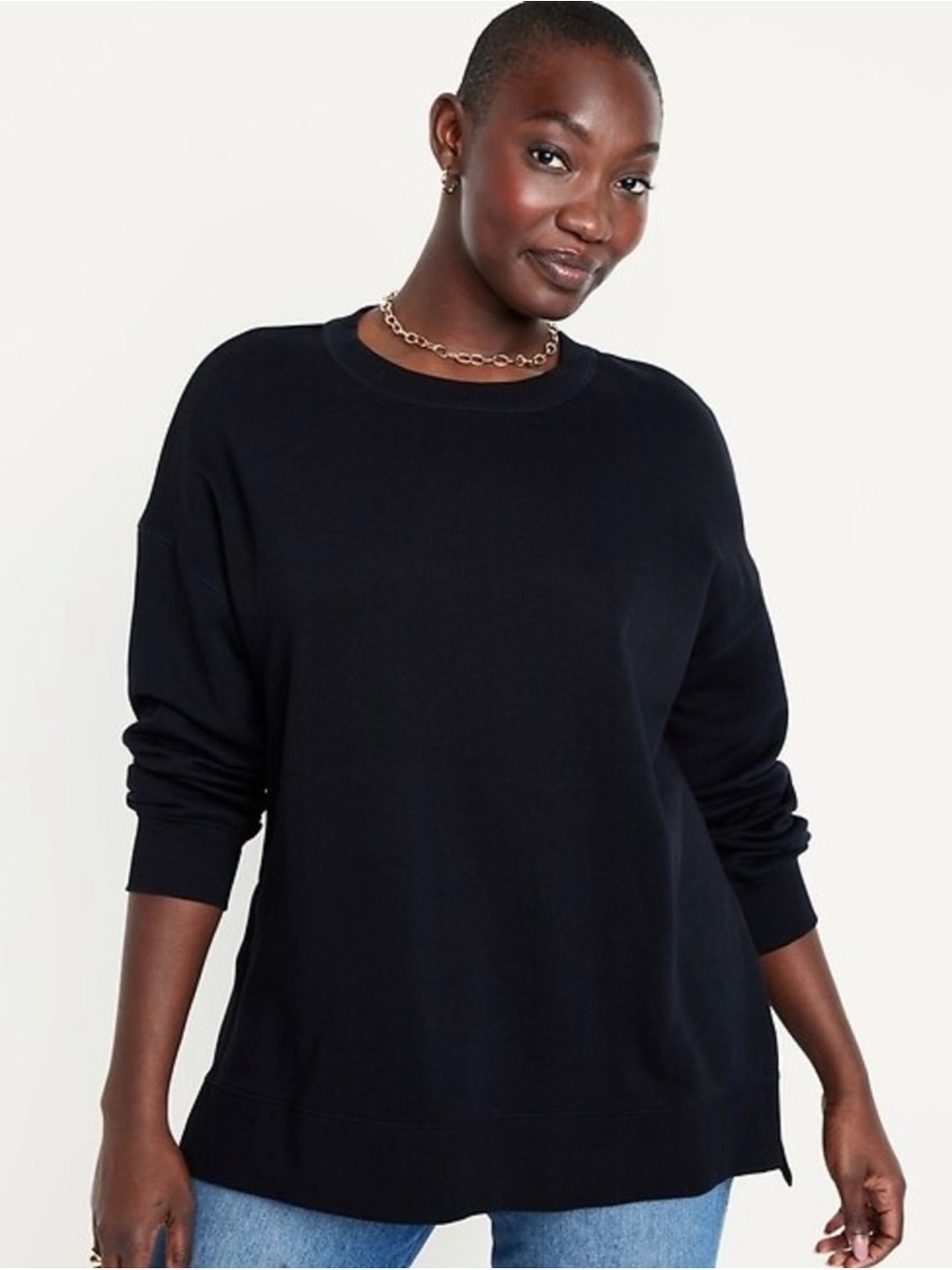 Old Navy Black Crewneck Sweatshirt